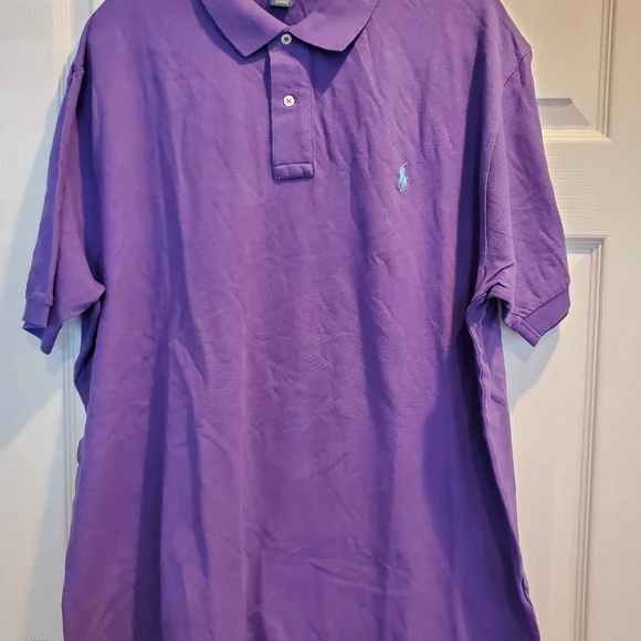 Men's purple polo shirt size 2XL - Picture 10 of 10